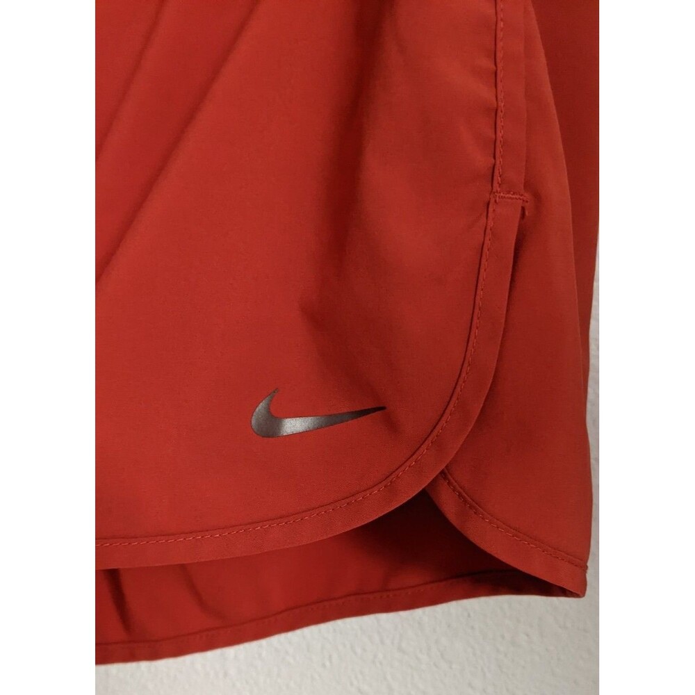 Women's NIKE Orange Athletic Elastic Waist 4" Running Shorts Size Small - Picture 2 of 12